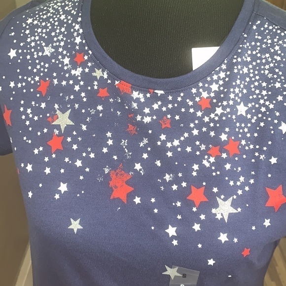Sonoma navy t-shirt with white and red stars! - Picture 3 of 4
